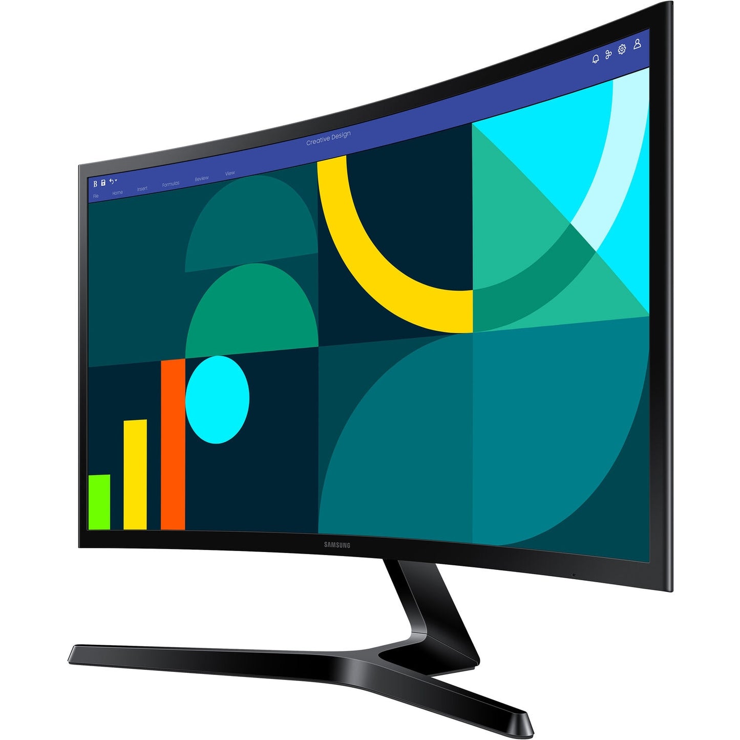 Samsung 24" Essential S3 (S36GD) Series FHD 100Hz 16:9 VA 1800R Curved Monitor - LS24D368GANXZA
