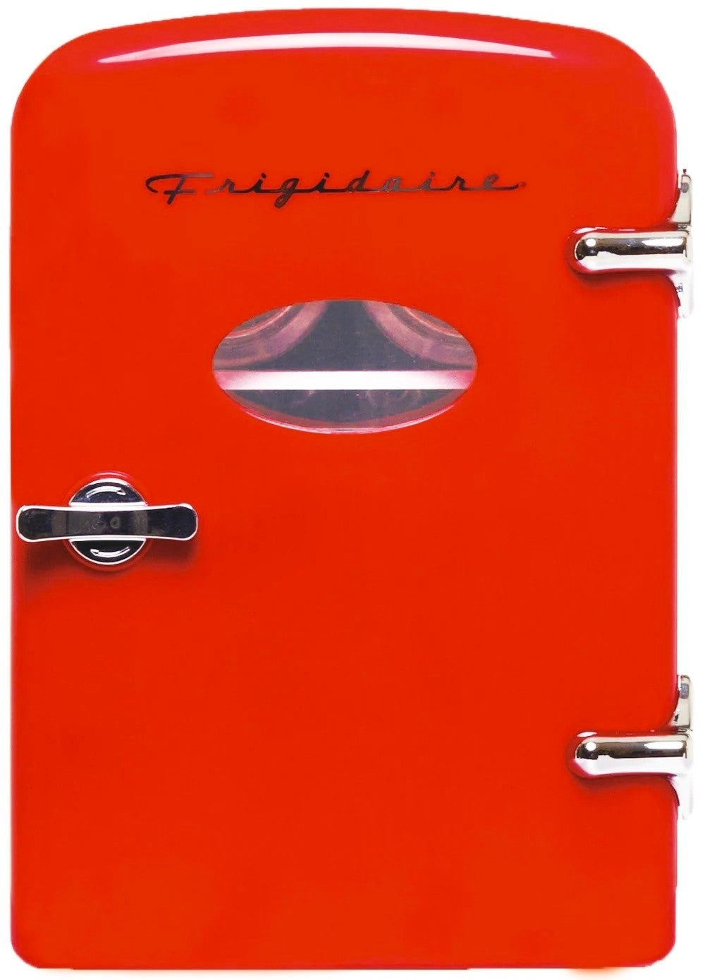 Frigidaire Portable Retro 6-can/4L Mini Fridge EFMIS129-RED, Includes 110V home power cord & 12V DC car adapter