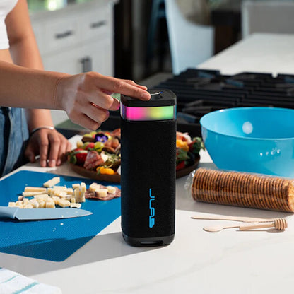 JLab JBuds Party Portable Bluetooth Speaker with Multicolored LED Light Ring 30W Black SBJBUDSRBLK62