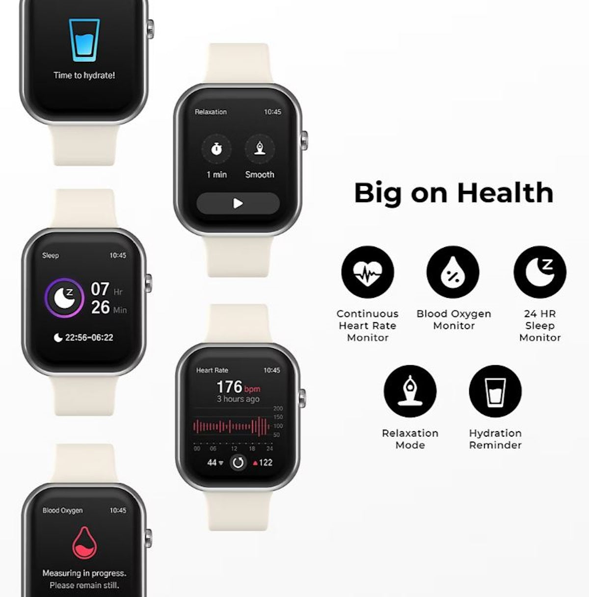 iTouch Air 5 Smartwatch Silver Blue TA5L08-B05 - Latest 2026 Model