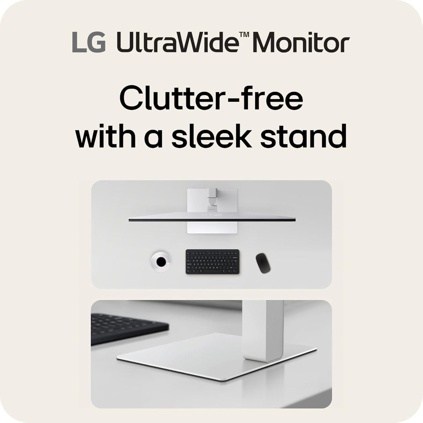 LG - 34U530A-W 34" UltraWide WFHD Monitor, 100Hz, HDR 400, HDMI, DP, USB-C, Tilt/Height/Swivel - White