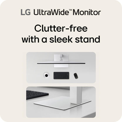 LG - 34U530A-W 34" UltraWide WFHD Monitor, 100Hz, HDR 400, HDMI, DP, USB-C, Tilt/Height/Swivel - White