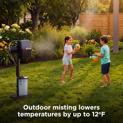 Shark FlexBreeze Pro Mist 2-in-1 Fan with Integrated Mist Charcoal FA302