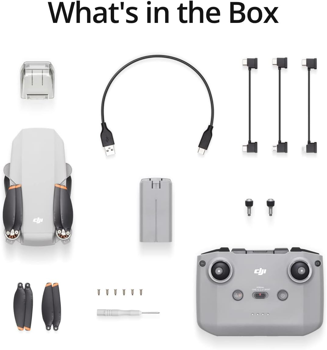 DJI Mini 2 – Ultralight and Foldable Drone Quadcopter, 3-Axis Gimbal with 4K Camera, 12MP Photo, 31 Mins Flight Time