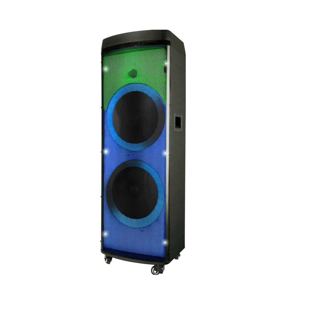 Technical Pro XLIT Rechargeable Double 12" Two Way Bluetooth Loudspeaker with LED Glow Wall