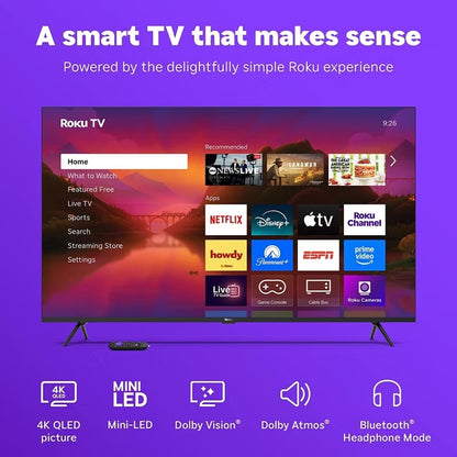 55” ROKU PLUS SERIES 4K MINI-LED QLED