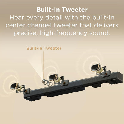 TCL S60K S Series 3.1 Channel Sound Bar with Dolby Atmos, DTS:X, Wireless Subwoofer, Bluetooth Music Streaming