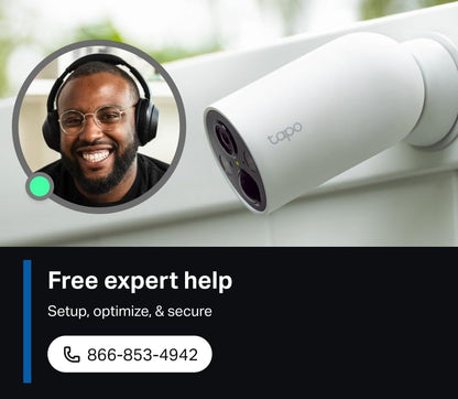 TP-Link Tapo C425 Smart Wire-Free Security Camera with Night Vision & Spotlights