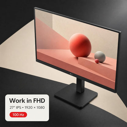 LG 27BA450-B 27" 16:9 5ms Full HD 1920 x 1080 at 100 Hz Monitor HDMI | DisplayPort | VGA