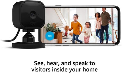 Blink Mini Compact Indoor Plug-In Smart Security Camera Night Vision B09N6V1FHG