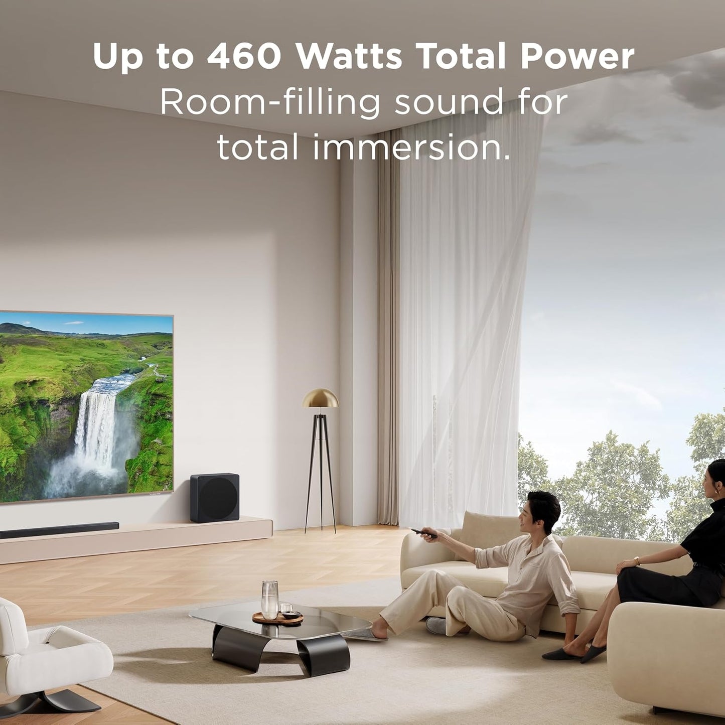 TCL - A65K 3.1.2 Channel Designer Series Sound Bar System with Wireless Subwoofer - Black