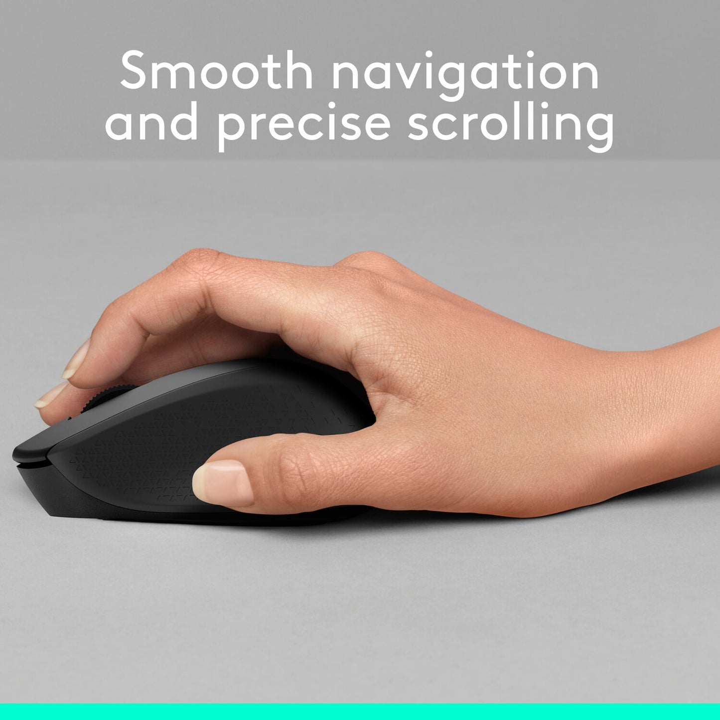Logitech M330 Silent Plus Full Size 2.4 GHz Wireless Mouse - Black 910-004905