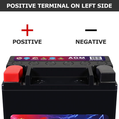 MIGHTY MAX MM-AUX12 Auxiliary Battery 12V 12Ah, 22RC, 200 CCA Rechargeable AGM Car Battery