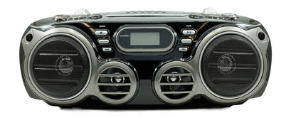 Proscan PRCD682BT Black Bluetooth Portable CD Radio Boombox with AM/FM Radio