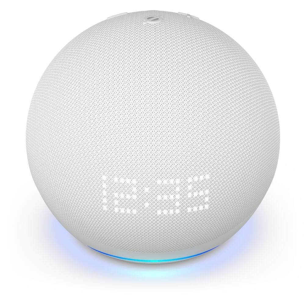 Amazon Echo Dot with Clock 5th Generation, Glacier White B09B8VN8YQ