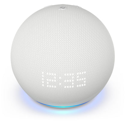 Amazon Echo Dot with Clock 5th Generation, Glacier White B09B8VN8YQ