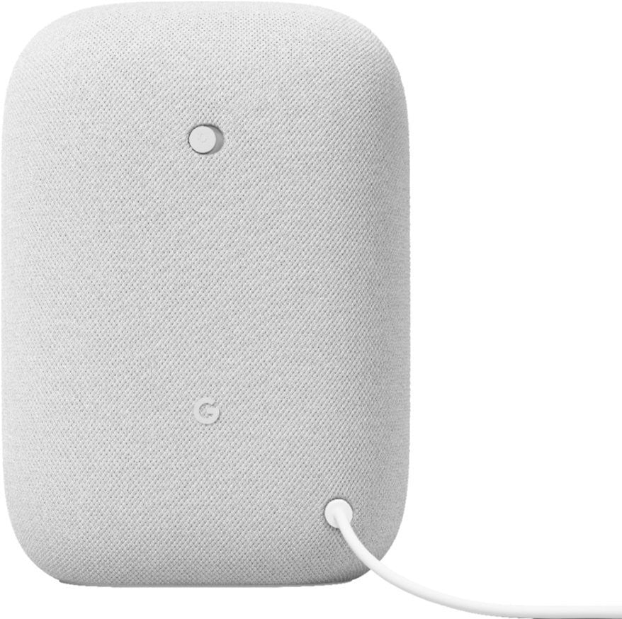 Google Nest Audio Smart Speaker Chalk Color GA01420-US - 2-pack