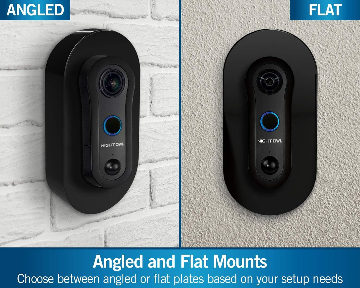 Night Owl Full 1080p HD Smart Video Doorbell with Night Vision, 2-Way Audio, Remote Viewing Mobile App, Real-Time Alerts CL-2WDMC