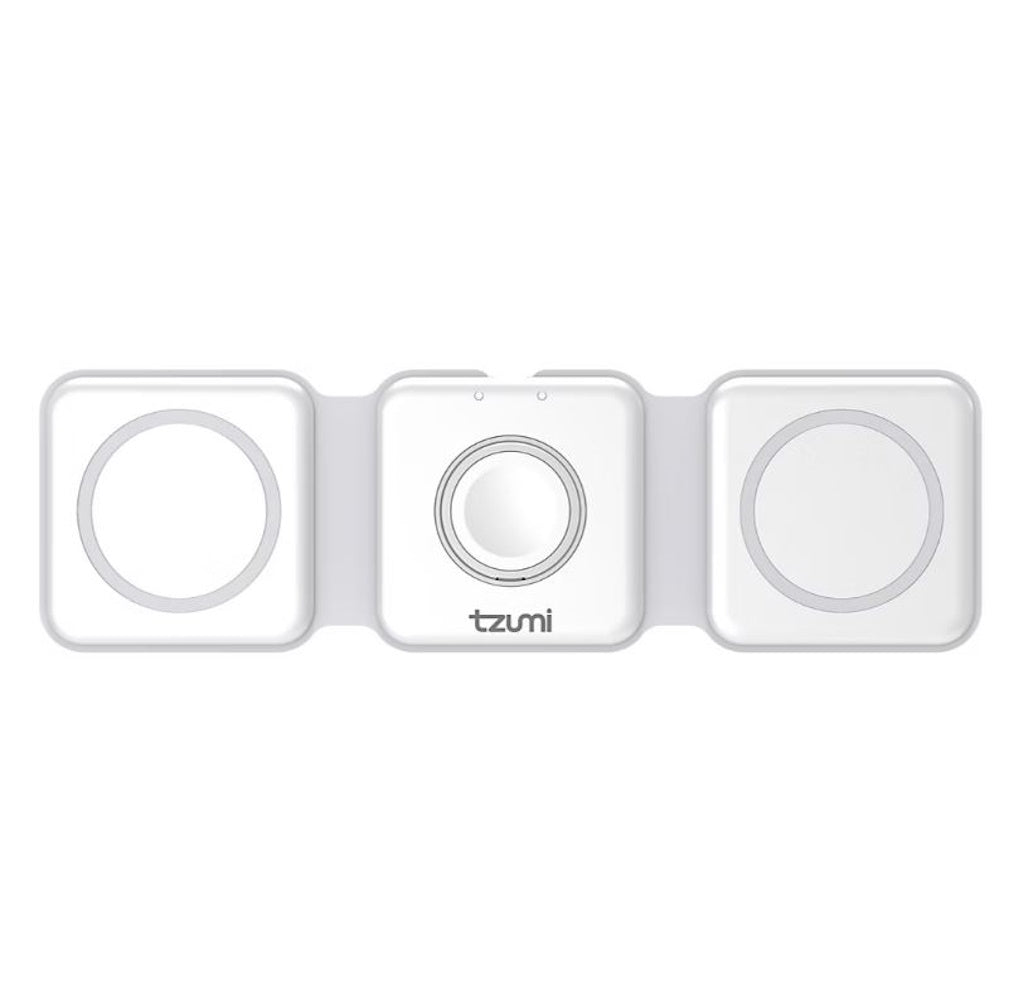 Tzumi 3-in-1 Charge Station | Universal Device Docking Hub, Fast charging capability, Compact size: Lightweight and portable