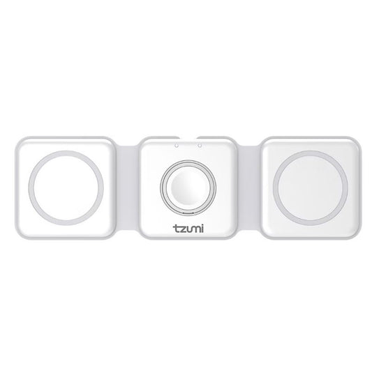Tzumi 3-in-1 Charge Station | Universal Device Docking Hub, Fast charging capability, Compact size: Lightweight and portable