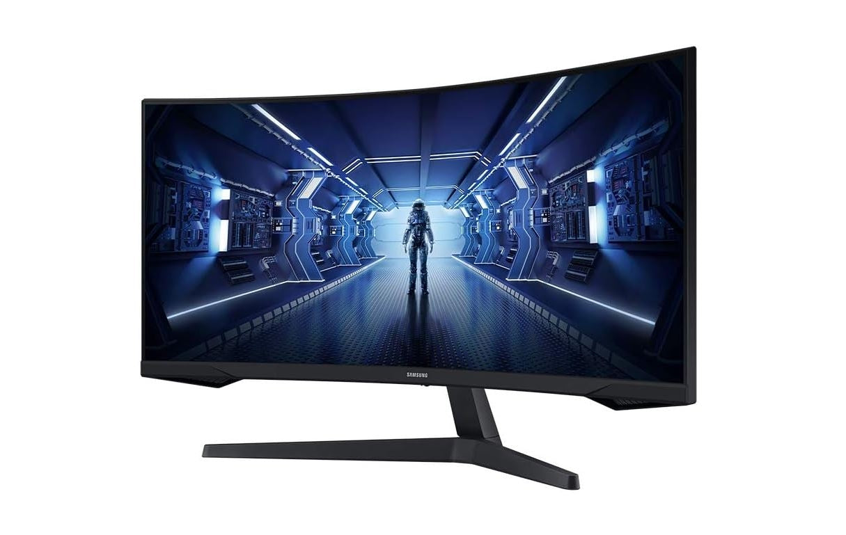 Samsung 34” Odyssey G5 1000R Curved 1ms 165Hz QHD FreeSync Prem Gaming Monitor - Black LC34G55TWWNXZA