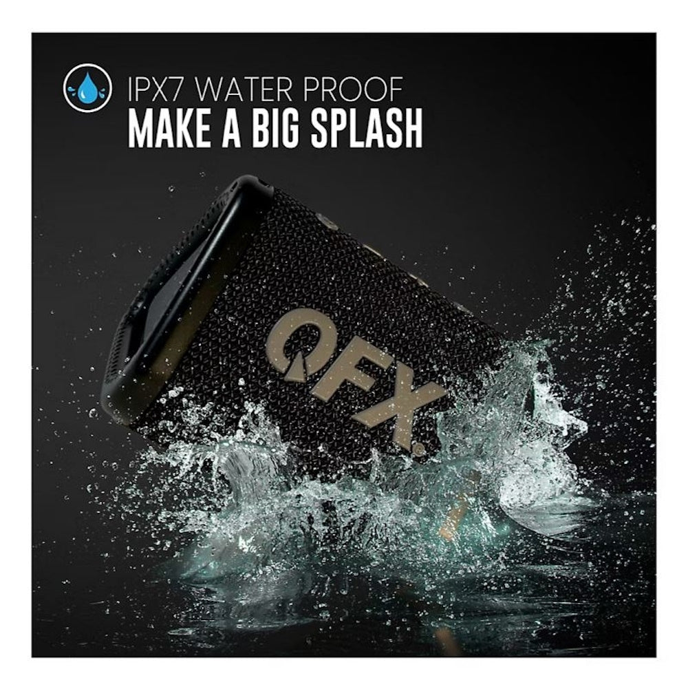 QFX BT-ZXO IPX-7 Rechargeable Waterproof Bluetooth Speaker
