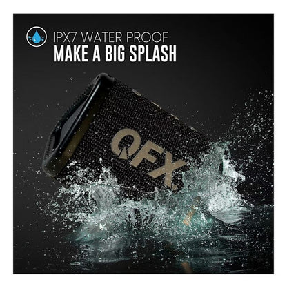 QFX BT-ZXO IPX-7 Rechargeable Waterproof Bluetooth Speaker