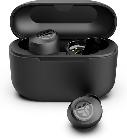 JLab Go Air Pop True Wireless Bluetooth Earbuds + Charging Case, Black, IPX4 Sweat Resistance EBGAIRPOPRBLK124