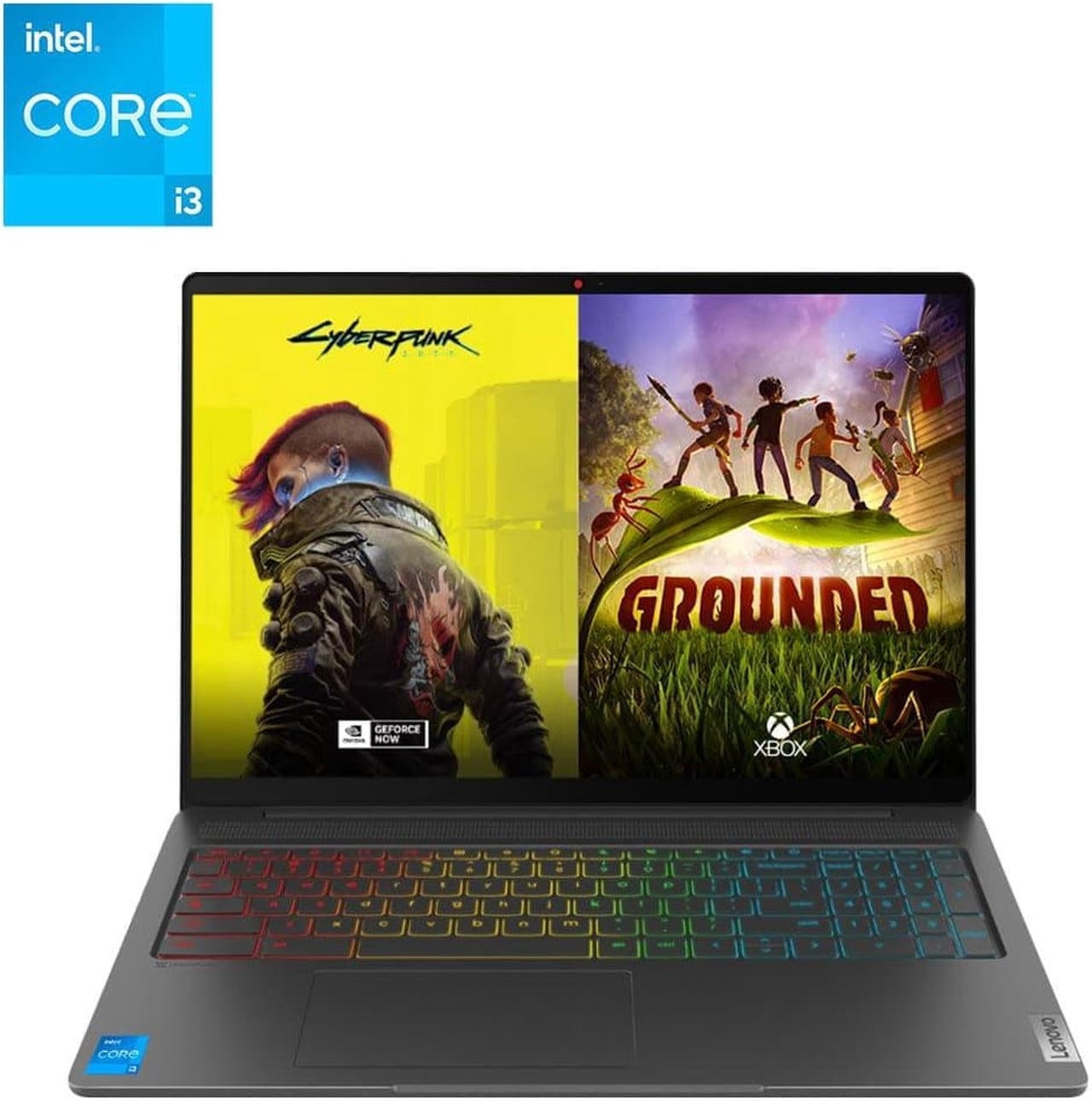 Lenovo Ideapad Gaming Chromebook, 16.0" WQXGA 2.5K IPS, i3-1215U, 8GB RAM, 128GB eMMC, Storm Grey, 82V80009UX