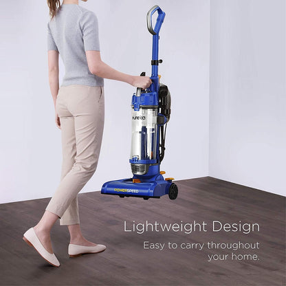 Eureka NEU182A PowerSpeed Bagless Upright Vacuum Cleaner, Lite, Blue NEU182A