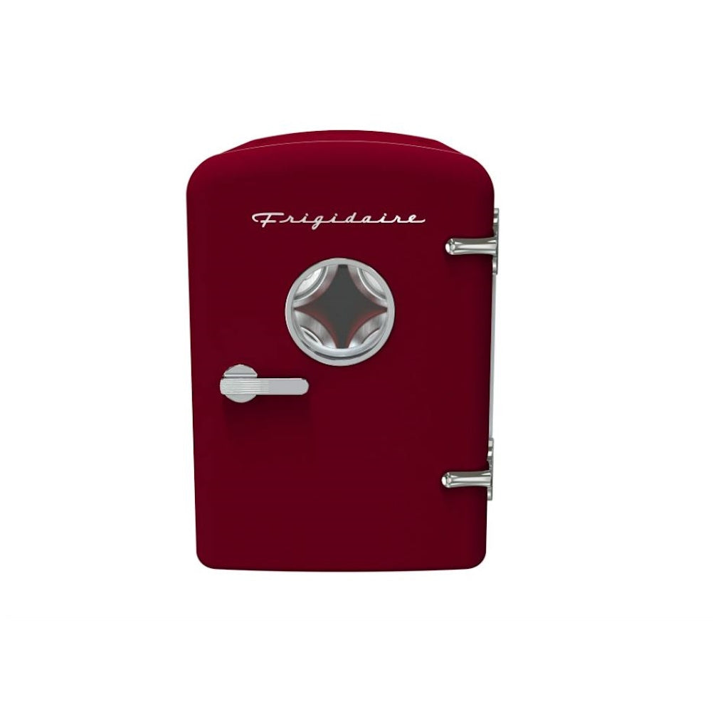 Frigidaire 9 Can or 6L Beverage Portable Mini Refrigerator EFMIS2175-RED, Includes 110V home power cord & 12V DC car adapter