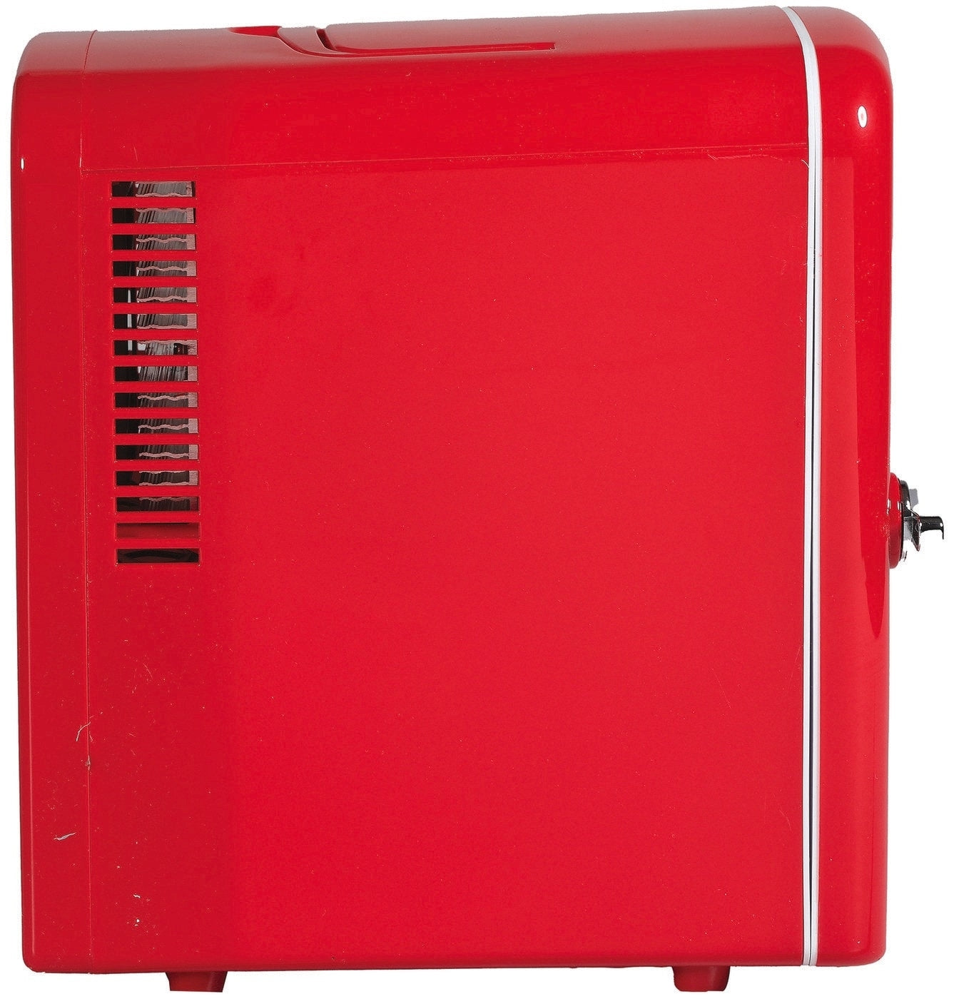 Frigidaire Portable Retro 6-can/4L Mini Fridge EFMIS129-RED, Includes 110V home power cord & 12V DC car adapter
