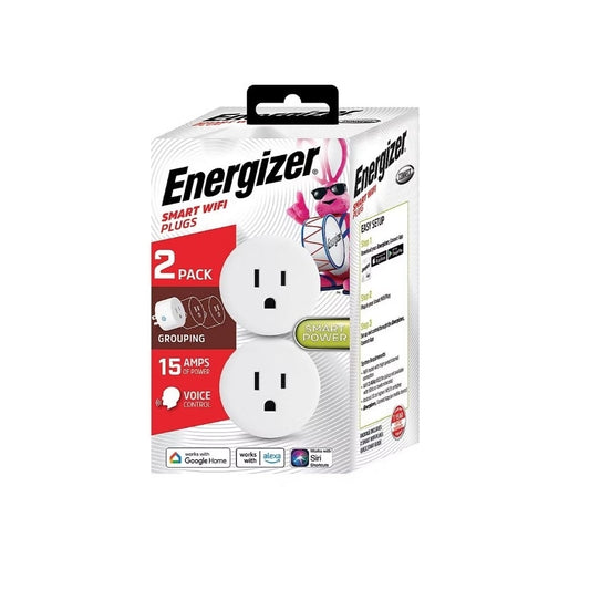 Energizer Connect Smart Wi-Fi Indoor Plug, 2 pk. EIX3-1003-PP2