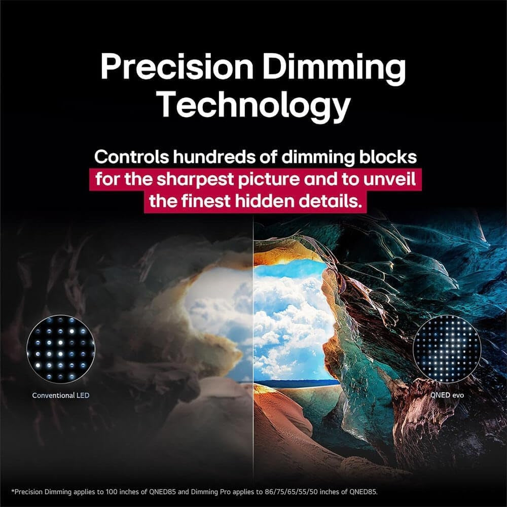 LG 65" Class 85A Series QNED evo AI MiniLED 4K UHD Smart webOS TV (2025) 65QNED85AAA