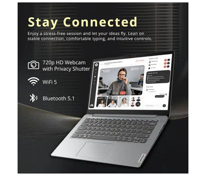 Lenovo 14" IdeaPad 1i HD Intel Celeron N4500 4GB/128GB PCIe SSD Win 11 Home S Mode Laptop 82LV0075US