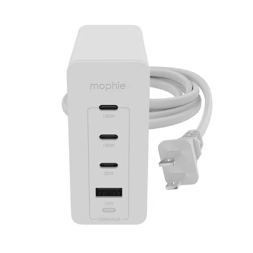 Mophie 3 Pc. Speedport 120 Travel Charging Bundle White CHG-WALL-PD-HUB-120W