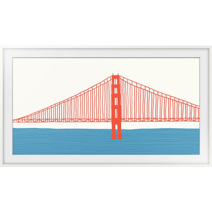 Samsung Customizable Bezel for the 2021 43" The Frame TV Modern White VG-SCFA43WTBZA