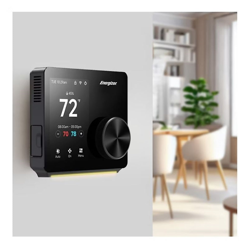 Energizer Connect Smart 5GHz Smart 3.5" Touchscreen Thermostat ETC6-1001-BLK
