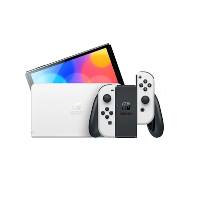 Nintendo Switch 7" OLED Console White Joy-Con 64GB Model HEGSKAAAA