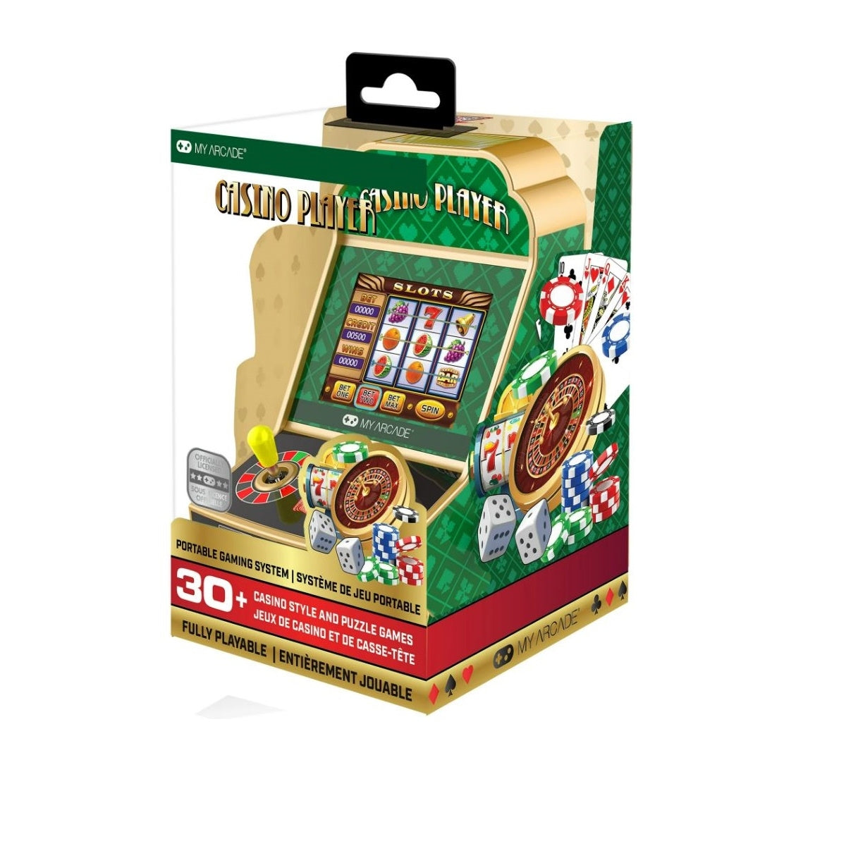 My Arcade Casino Player Portable Arcade Gaming System DGUN-3945