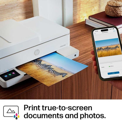 HP Envy 6558E Wireless All-in-One Color Photo Inkjet Printer White 714N8A#1H3