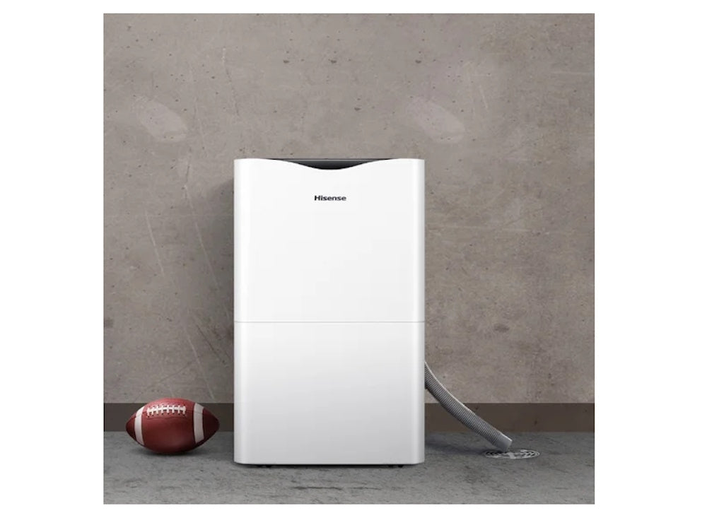 Hisense HD3526 35 Pint Portable Dehumidifier, 115V, Covers up to 3000 Sq. Ft. Water Collection and Drainage