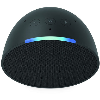 Amazon - Echo Pop (1st Generation) Smart Speaker with Alexa - Charcoal C2H4R9