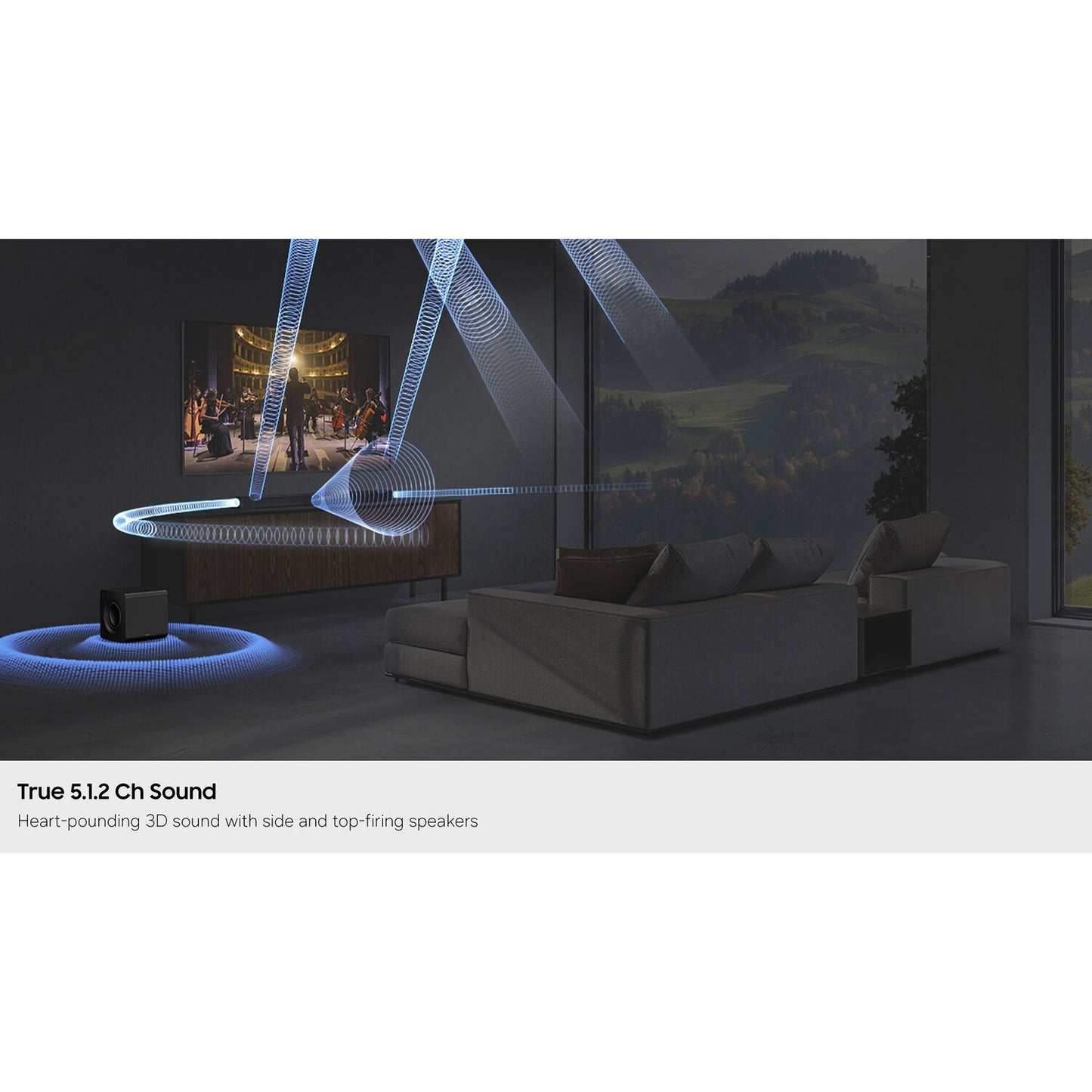 Samsung Q800H 5.1.2-Channel Dolby Atmos Soundbar System HW-Q800H/ZA