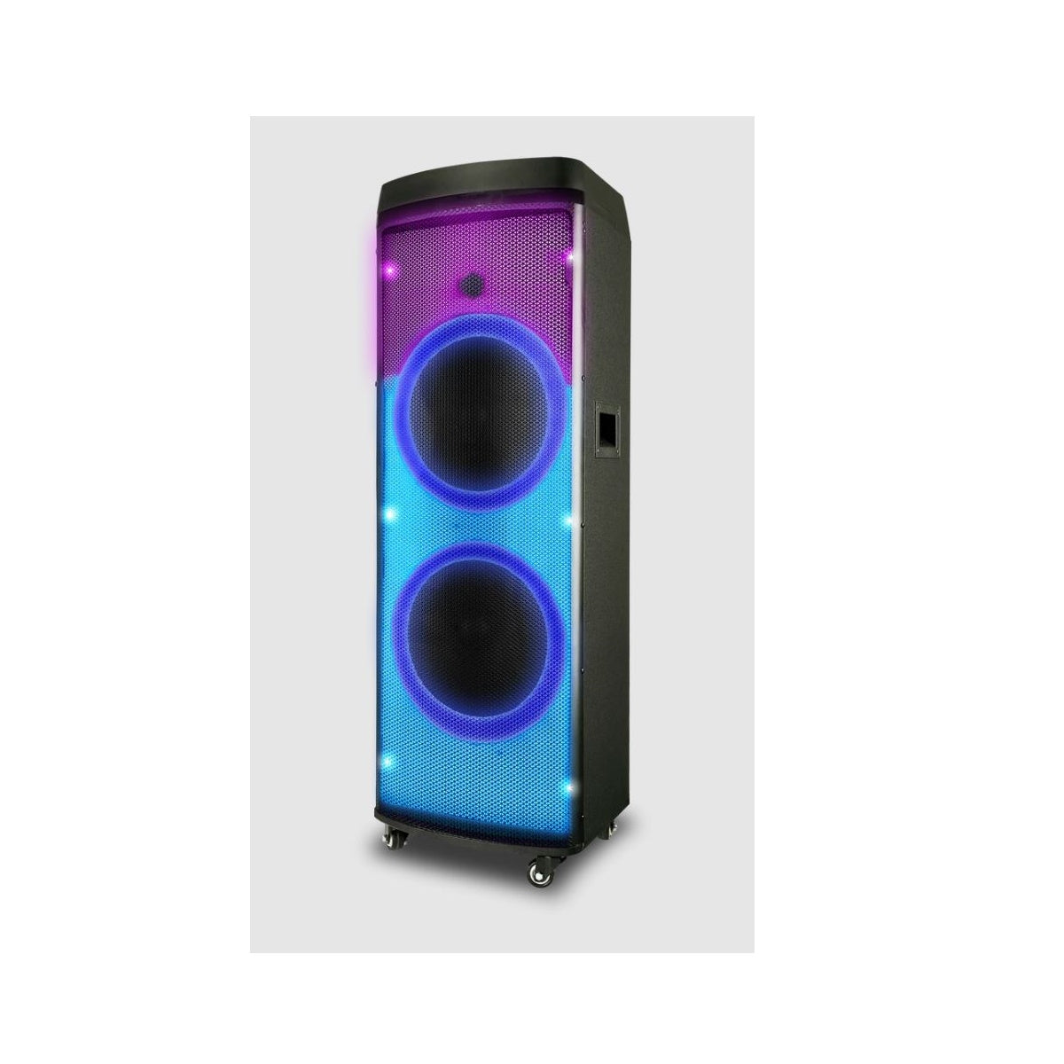 Technical Pro XLIT Rechargeable Double 12" Two Way Bluetooth Loudspeaker with LED Glow Wall