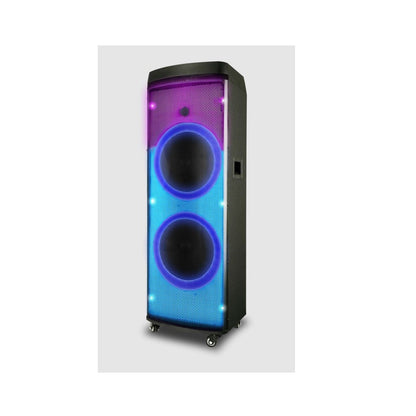 Technical Pro XLIT Rechargeable Double 12" Two Way Bluetooth Loudspeaker with LED Glow Wall