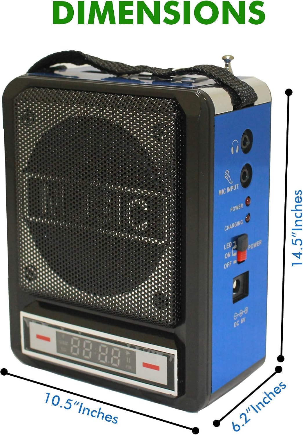 Technical Pro WASP100 Wireless Rechargeable Speaker and Headset Mic