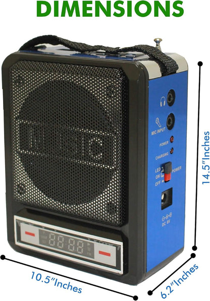 Technical Pro WASP100 Wireless Rechargeable Speaker and Headset Mic