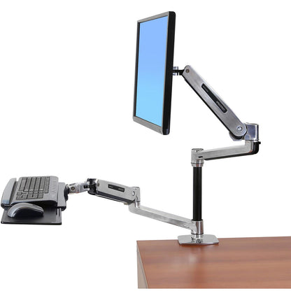 Ergotron LX HD Sit-Stand Desk Arm for Displays up to 49" Polished Aluminum 45-384-026