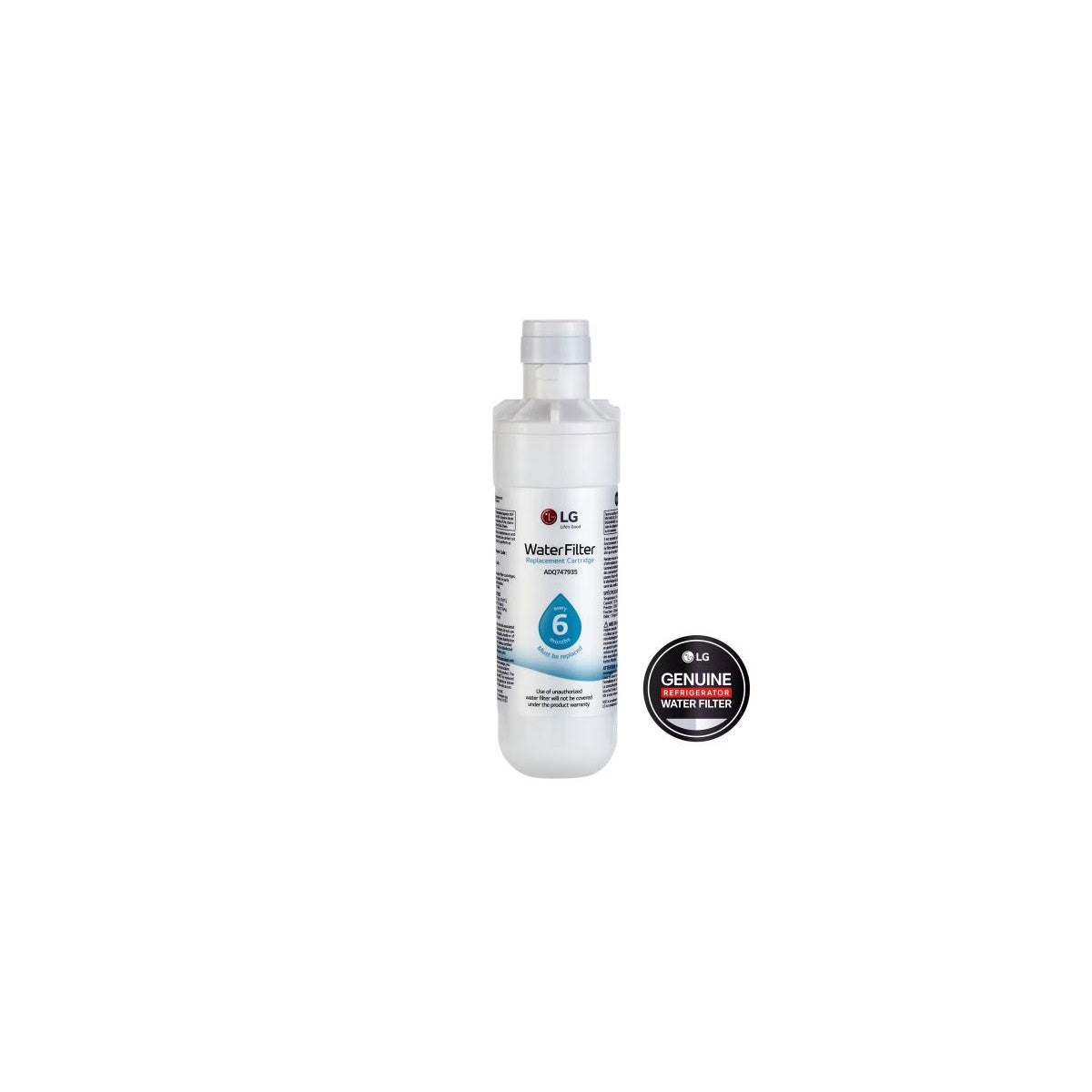 LG Genuine LT1000P Refrigerator Water Filter ADQ7479350